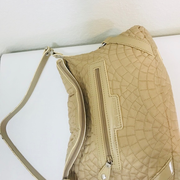 Vera Bradley Petite Hobo Solid Color Quilted Tan - Picture 2 of 8